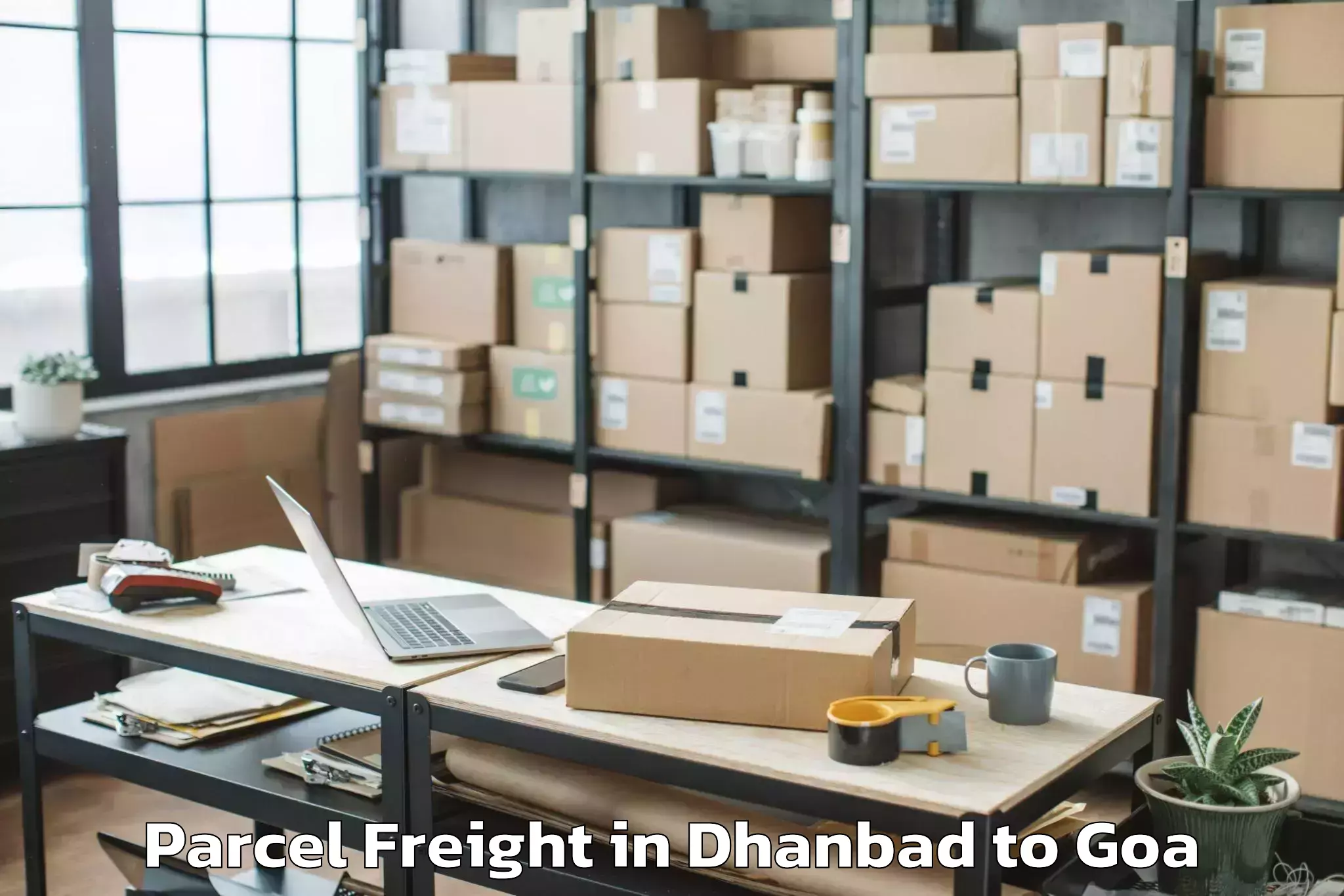 Easy Dhanbad to Sanguem Parcel Freight Booking